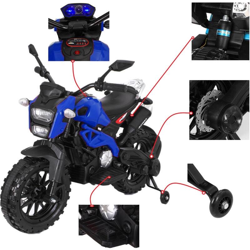12V Kids Electric Motorcycle 🏍️ | Realistic Ride-On Toy with Training Wheels