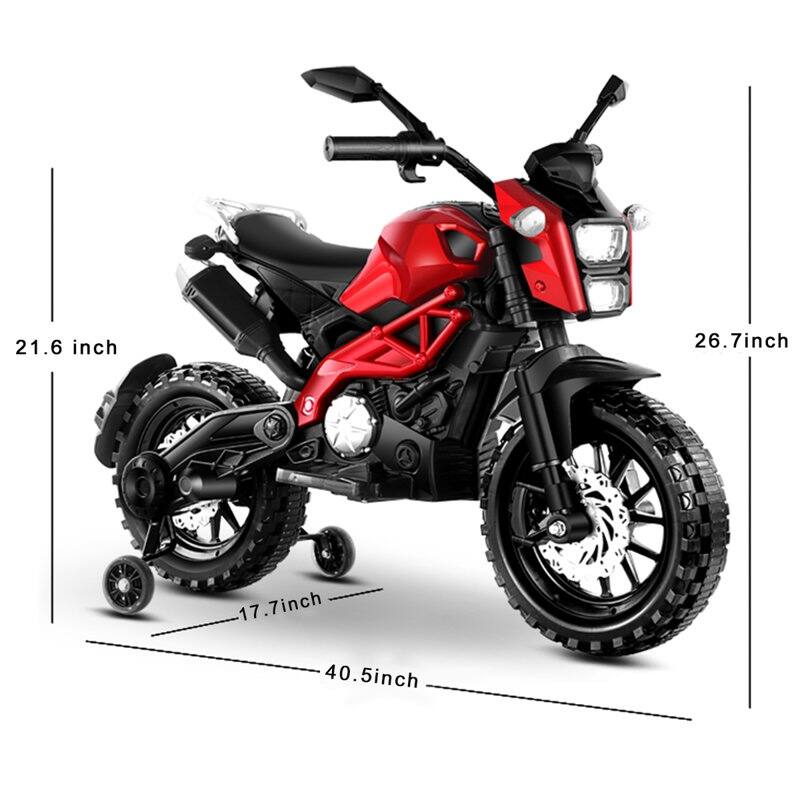 12V Kids Electric Motorcycle 🏍️ | Realistic Ride-On Toy with Training Wheels