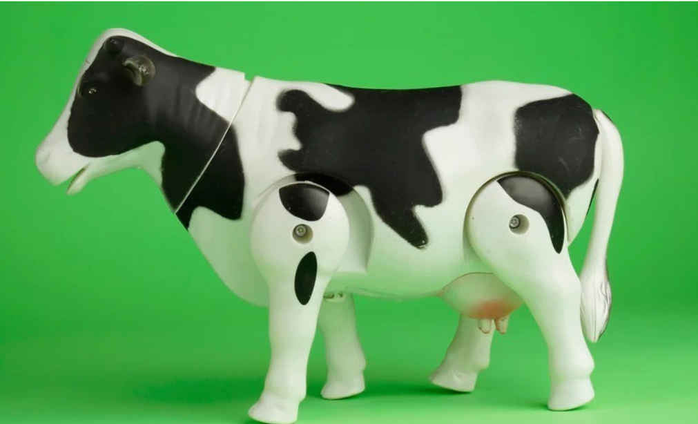 Battery Operated Walking Cow Toy | Realistic Milk Cow with Lights, Sound & Movement