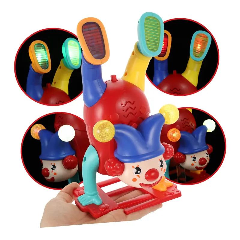 Upside Down Clown Toy | Electric Dancing Clown with Lights & Music | Crazy Circus Fun!