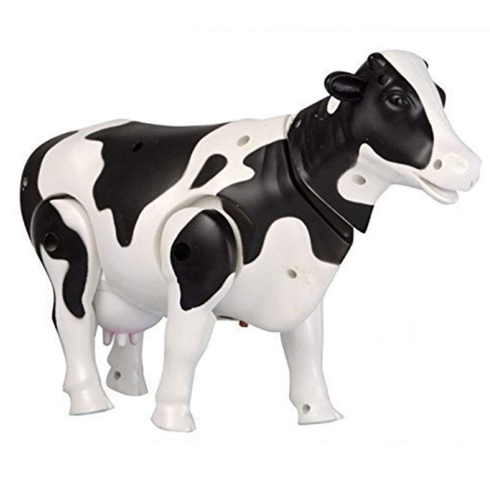 Battery Operated Walking Cow Toy | Realistic Milk Cow with Lights, Sound & Movement