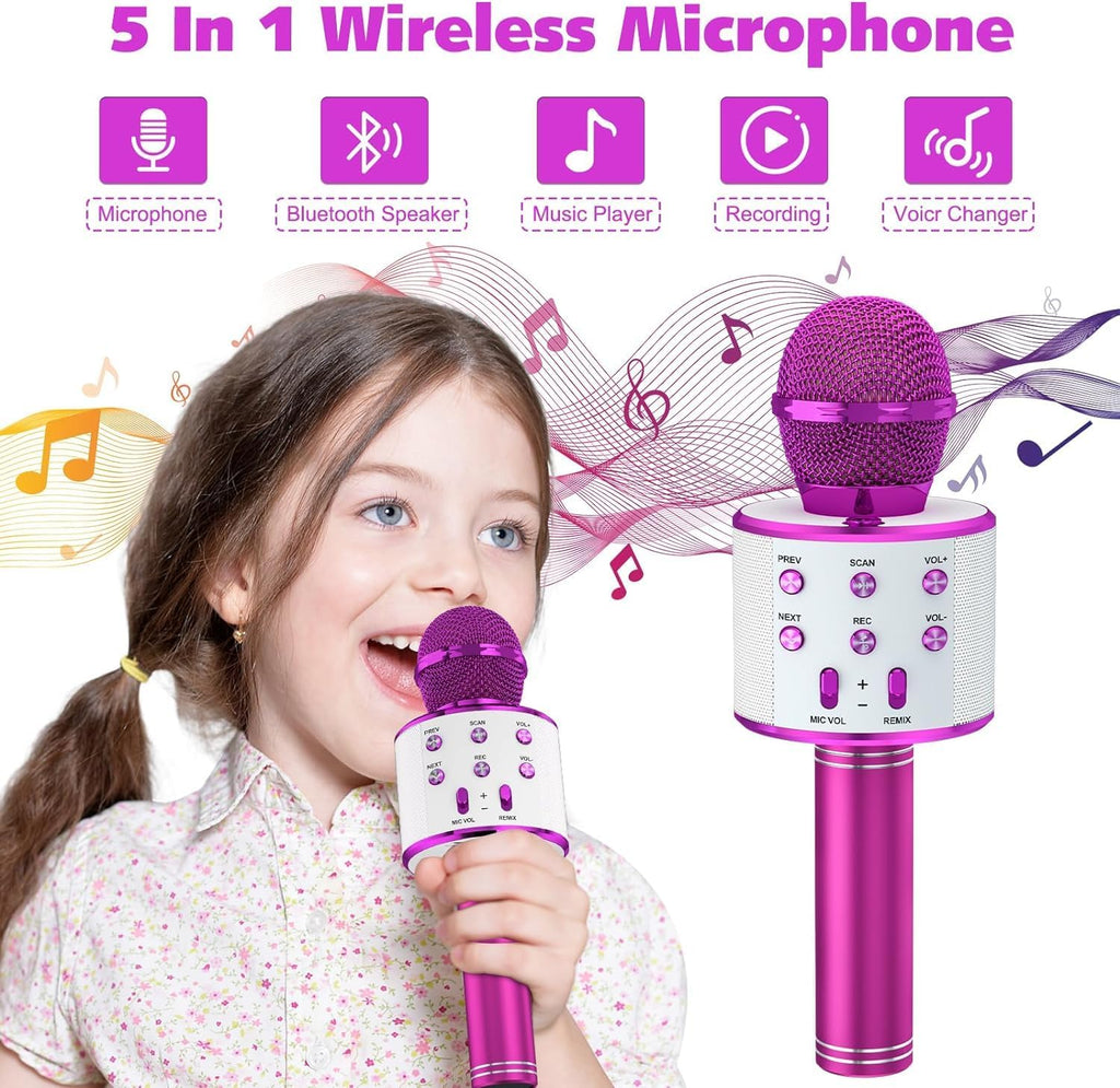 🎤 All-in-One Karaoke Microphone for Kids – Sing, Shine & Record! 🎵