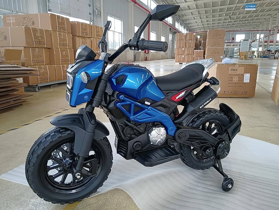 12V Kids Electric Motorcycle 🏍️ | Realistic Ride-On Toy with Training Wheels