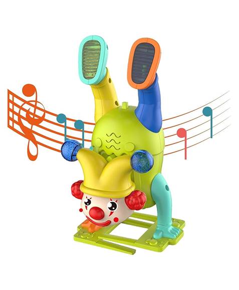 Upside Down Clown Toy | Electric Dancing Clown with Lights & Music | Crazy Circus Fun!