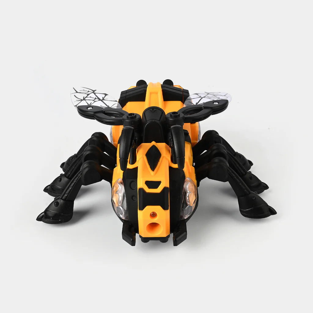 RC Spray Bee Robot Toy | Remote Control Insect with Mist Spray, LED Lights & Music