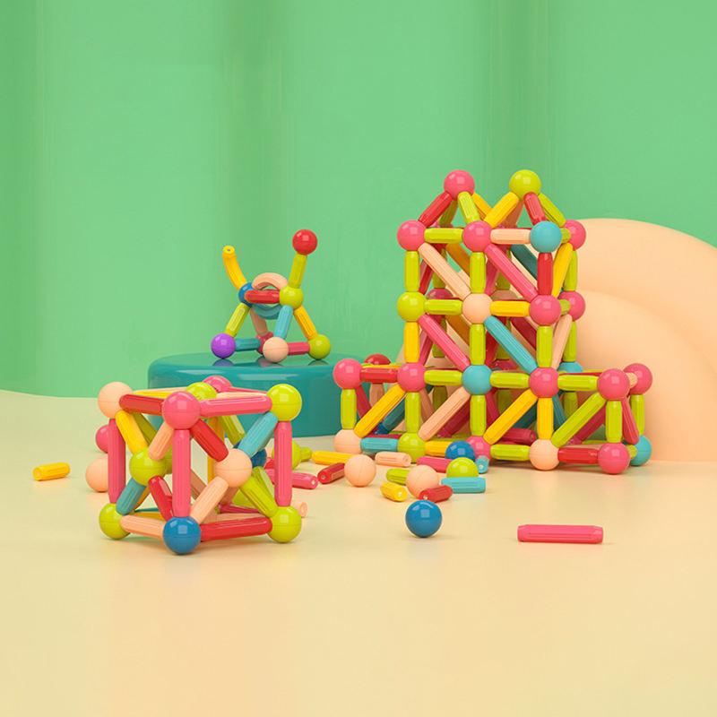 DIY Magnetic Sticks & Balls Set 🧲 – STEM Building Toy for Kids 3+