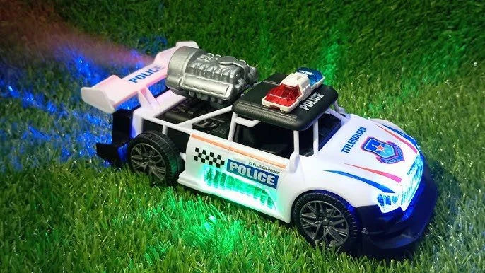 Musical Spray Patrol Police Car | Bump & Go Toy with Water Spray, Lights & Sound
