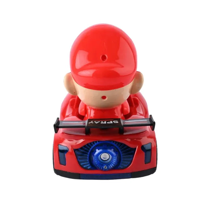 Super Mario Spray Smoke Car | 360° Spinning Toy with Lights, Music & Water Spray