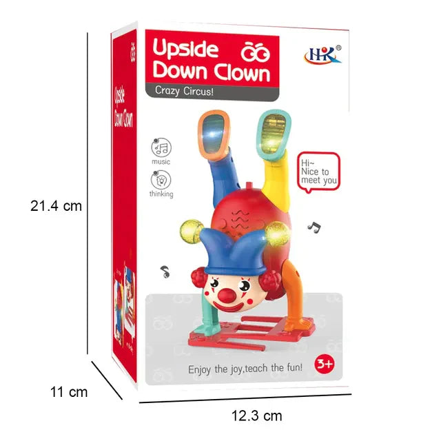 Upside Down Clown Toy | Electric Dancing Clown with Lights & Music | Crazy Circus Fun!