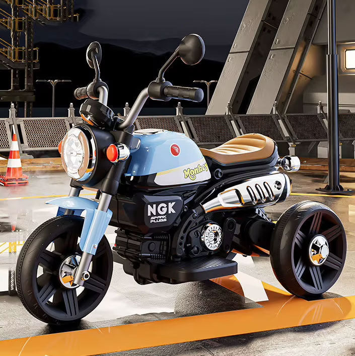 3-Wheel Kids Electric Motor Bike 🏍️ | LED Lights & Music | Ages 2-4