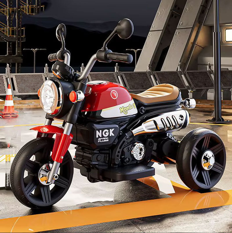 3-Wheel Kids Electric Motor Bike 🏍️ | LED Lights & Music | Ages 2-4