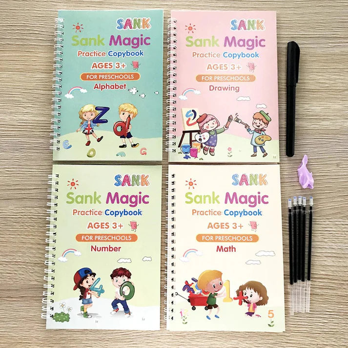 Kids Sank Callighraphy Magic Book| Pack Of Four