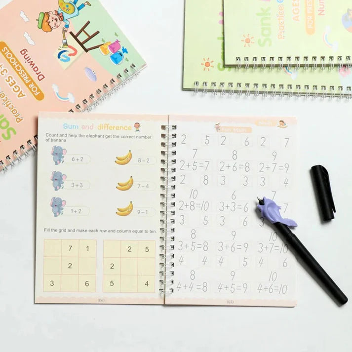 Kids Sank Callighraphy Magic Book| Pack Of Four