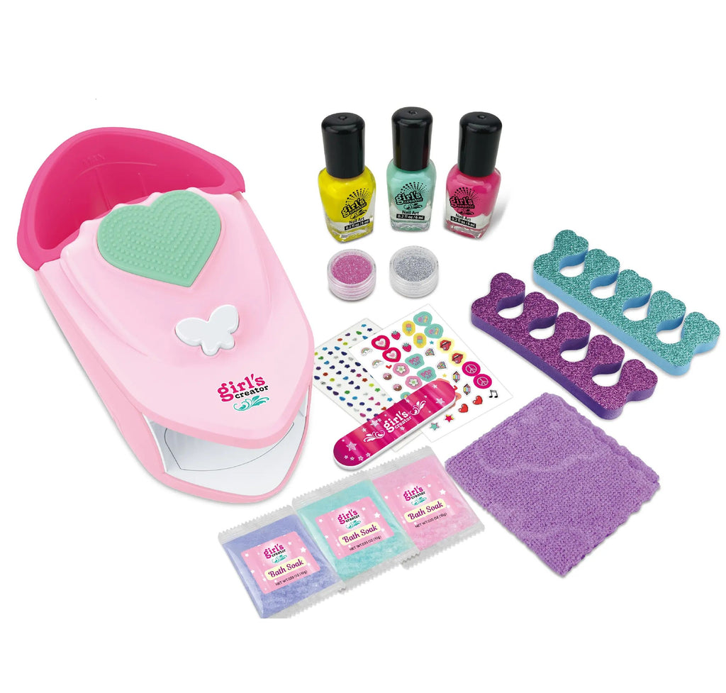 Girl Nail Polish & Art Spa Set For Creative Kids