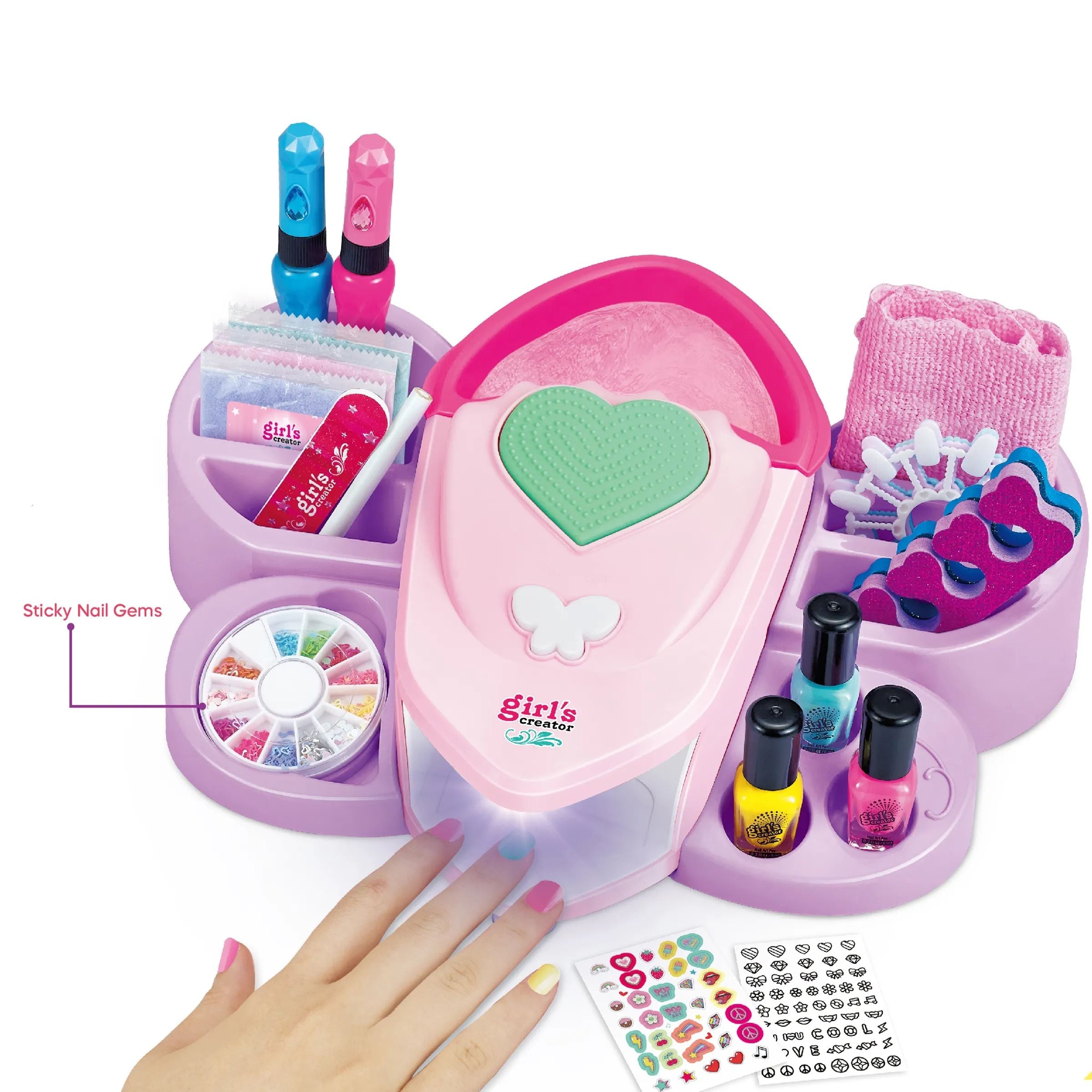 Girl Nail Polish & Art Spa Set For Creative Kids