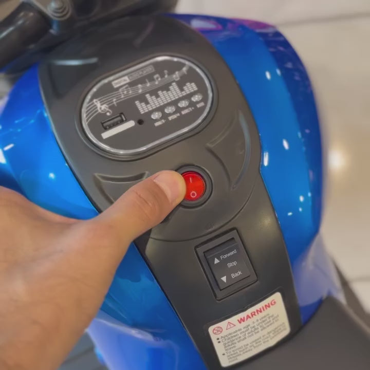 12V Kids Electric Motorcycle 🏍️ | Realistic Ride-On Toy with Training Wheels